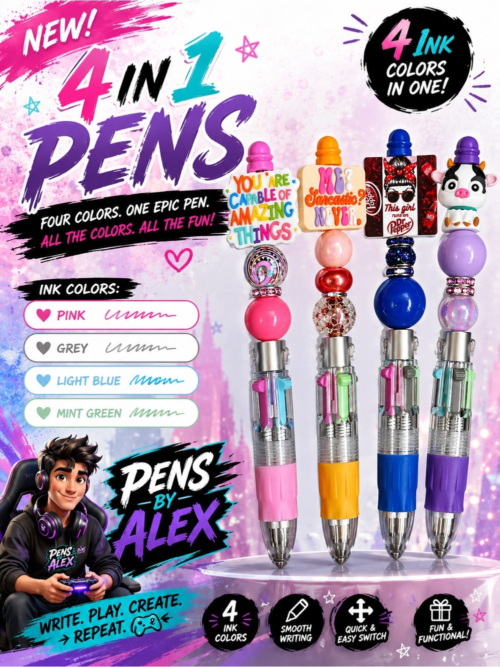 Pens By Alex - 4 in 1